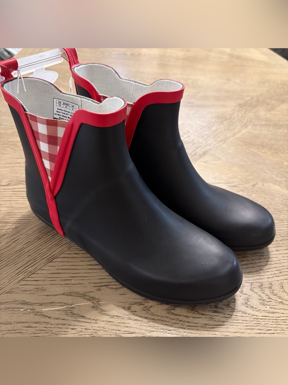 Laura Ashley Ankle Rain Boots Women's SIZE 10 Water-Resistant Lightweight